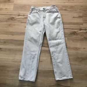 Abercrombie & Fitch The Baggy Mid Rise Distressed Jeans